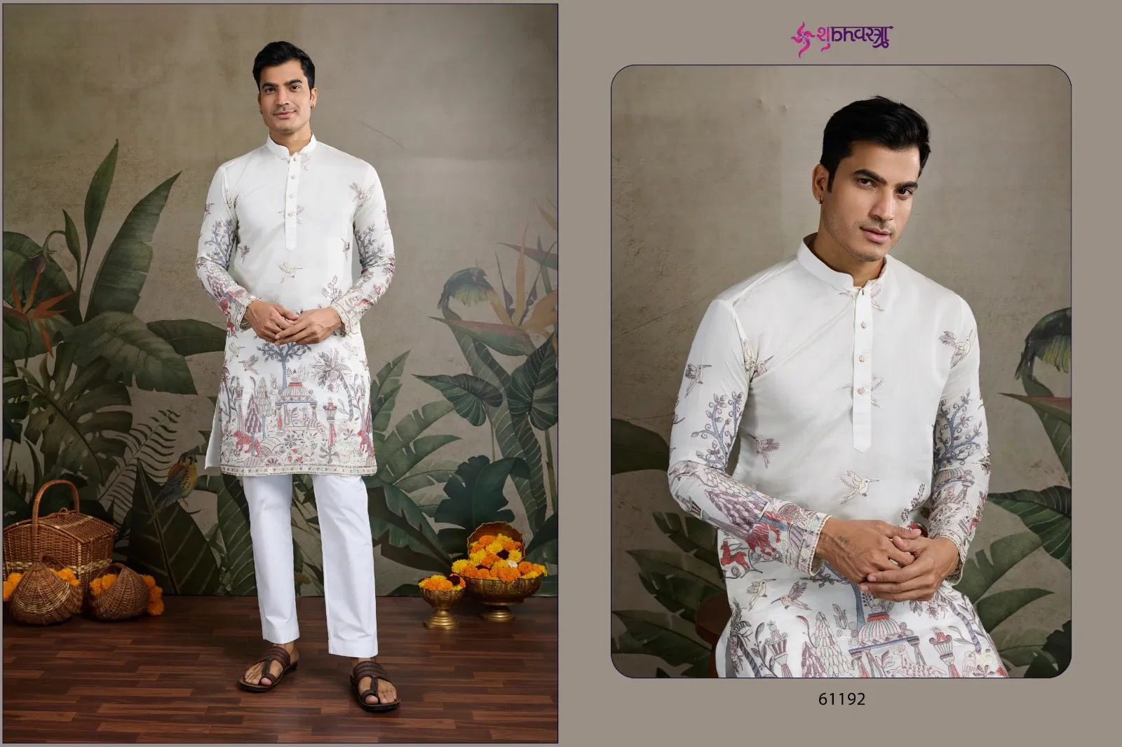 The Desi Edit By Shubhvastra Embroidered Mens Kurta Wholesale Shop In Surat